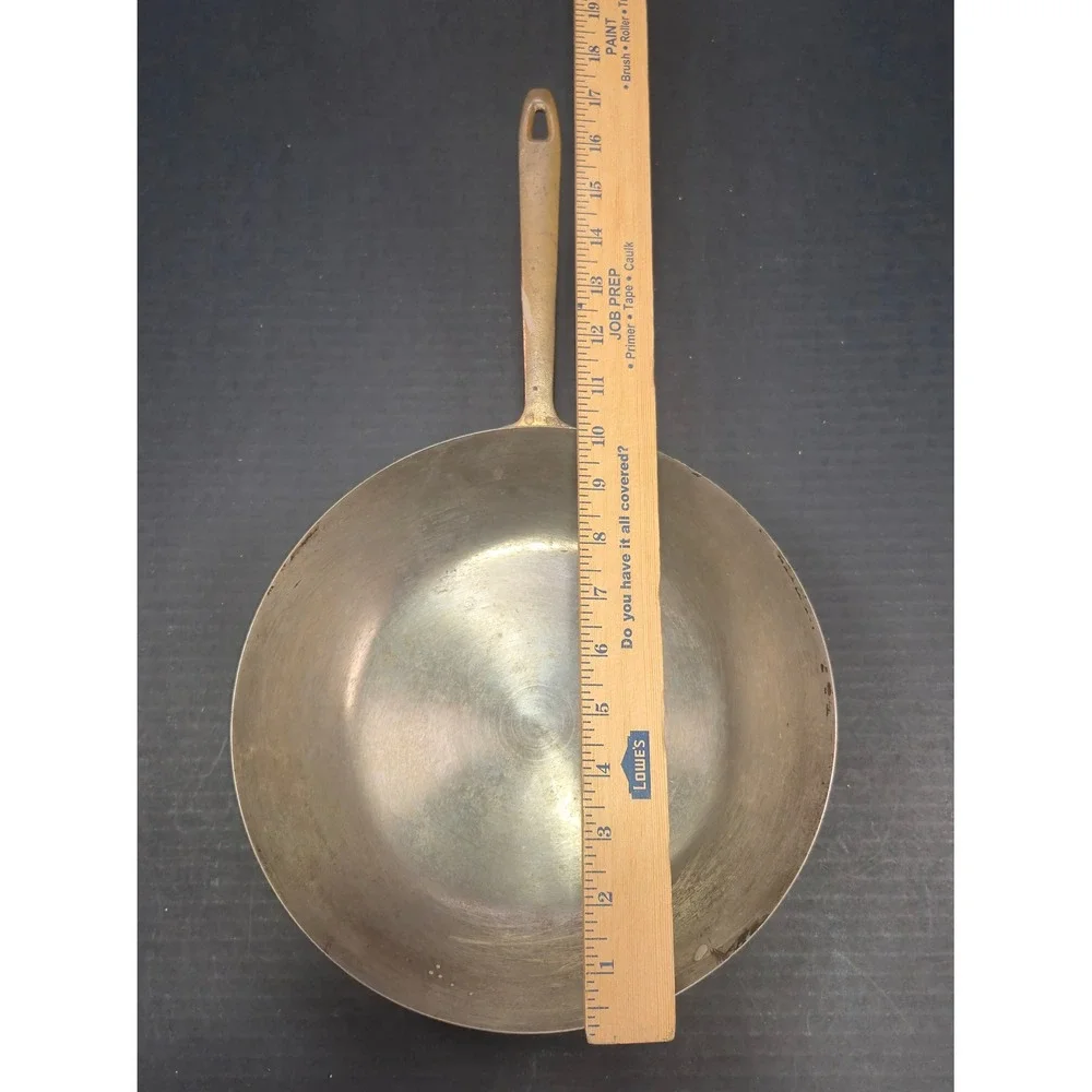 Vintage Paul Revere 1776-1976 Bicentennial Copper Skillet Brass Handle 10 inch